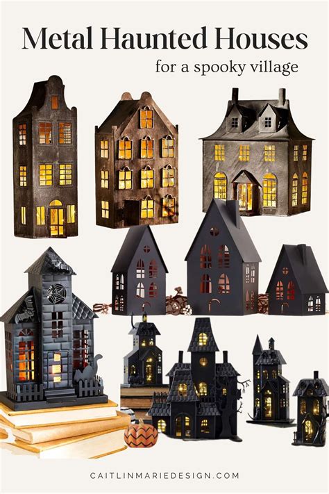 black metal halloween houses|black metal haunted houses.